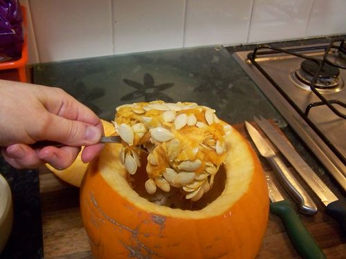 Making pumpkin bread and pumpkin cupcakes